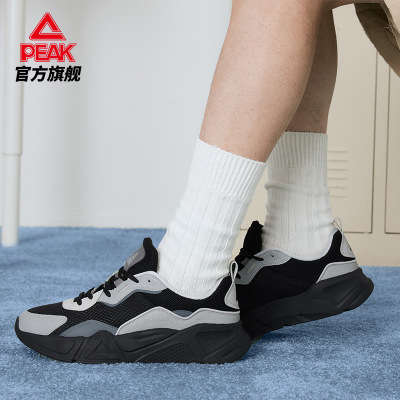 匹克休闲男女鞋夏季新品透气厚底老爹鞋百搭时尚轻便休闲运动鞋