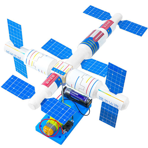 科技小制作空间站模型宇宙太空知识认知教具儿童发明天文科学实验 - 图3