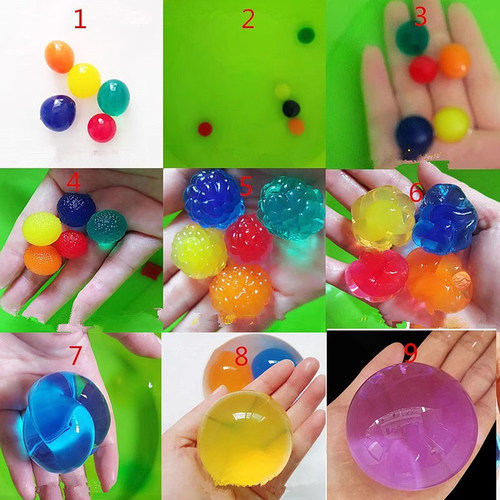 泡大珠水宝宝海洋生物球海绵宝宝吸水珠巨无霸水精灵霸王珠彩色球 - 图3