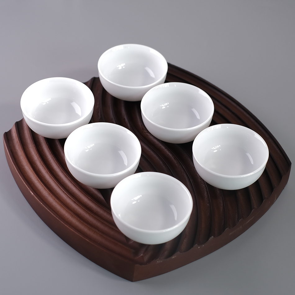 美容院小白碗陶瓷白瓷茶水杯精油碗调膜碗水疗调配皮肤管理专用