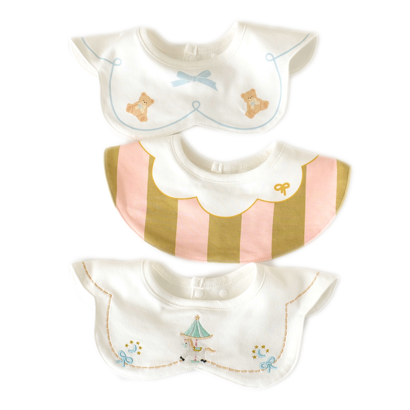 Baby waterproof pure cotton saliva towel anti-spitting bib