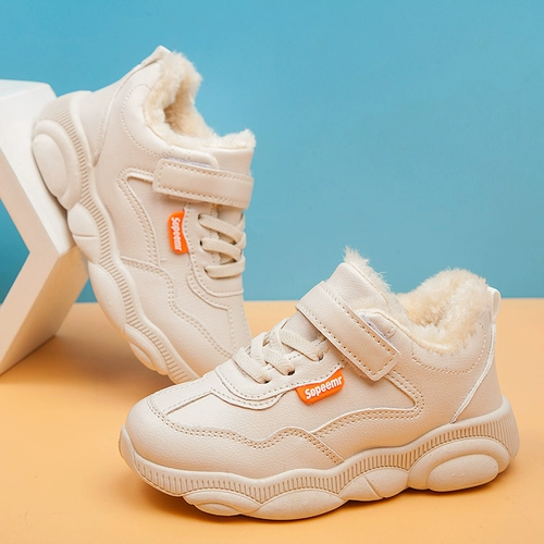 Туфли для мальчиков, утепленная детская удерживающая тепло зимняя спортивная обувь, коллекция 2023