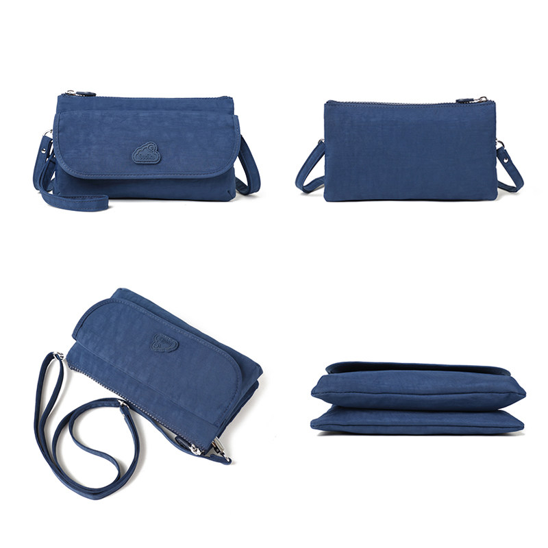 Gudika多隔层手机包横款方形休闲小方包拉链多口袋尼龙布女手抓包,淘宝优惠券,粉丝福利购,淘宝优惠卷