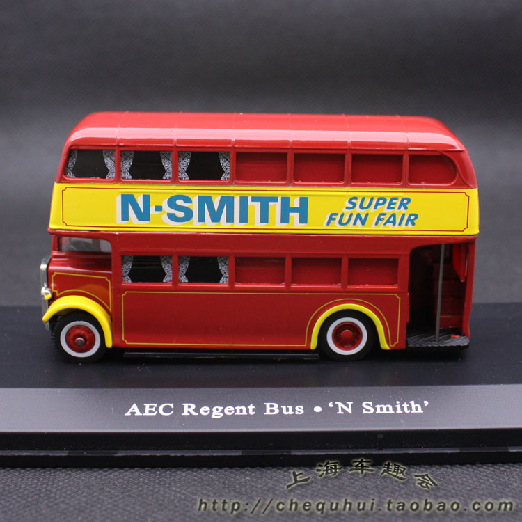 AEC Regent Bus N Smith 合金双层巴士模型 10.5厘米长 atlas品牌 - 图2