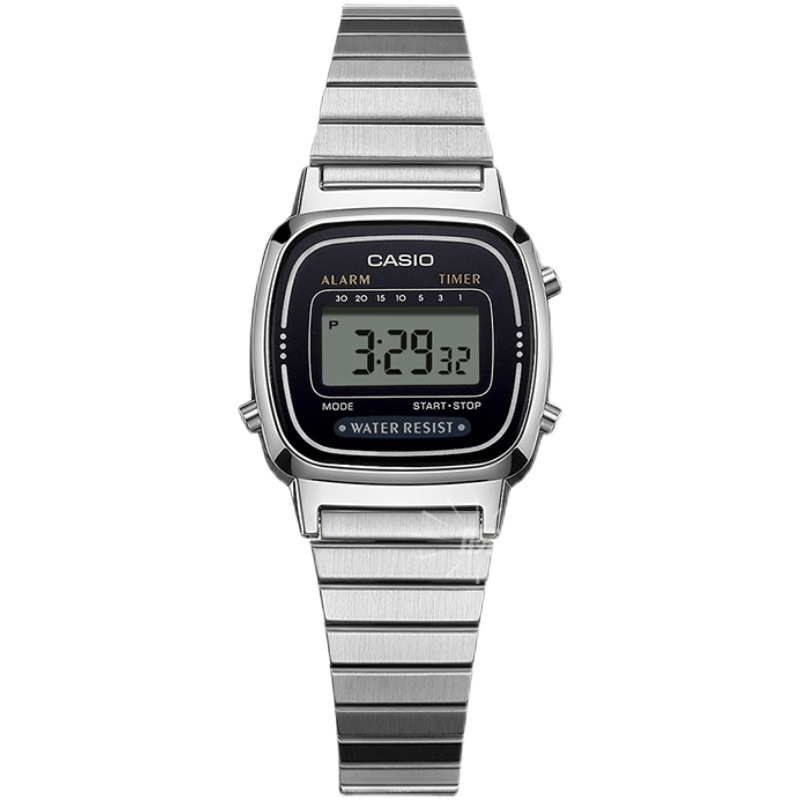 LA670WA LA680 A168 CASIO 卡西欧手表女小方表情侣网红复古小银表 LA670WA LA680 A168 CASIO 卡西欧手表女小方表情侣网红复古小银表
