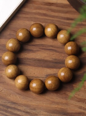 老料金丝楠木手串阴沉木文玩佛珠