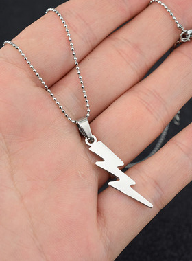 闪电短项链王一博同款男女颈链