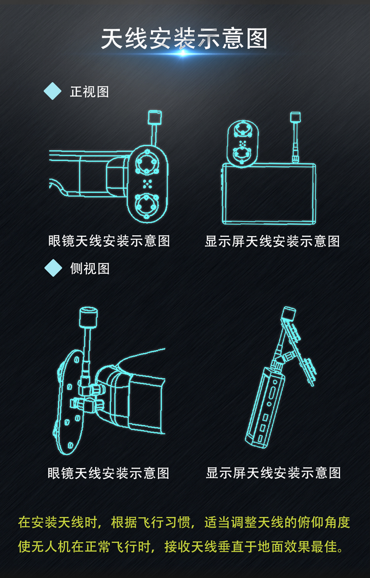 枫叶天线三明治升级版枭11dBi圆极化 EV200D肥鲨SKYZONE小飞手-图2