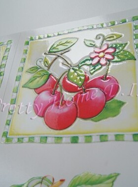厨房客厅仿瓷砖贴纸3d花遮瑕修补