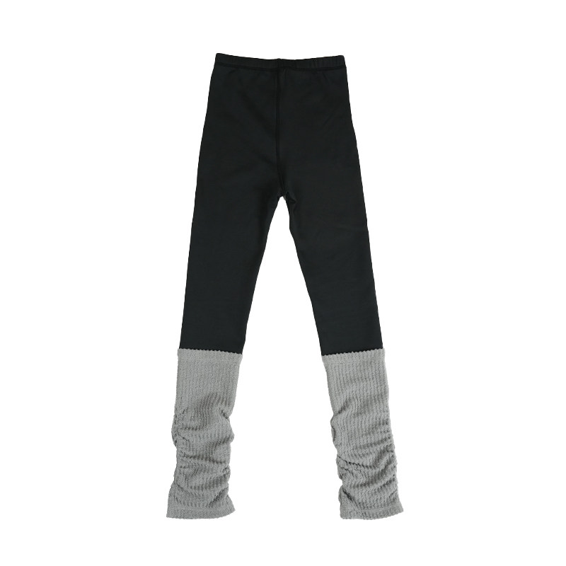 梨小闲原创女童堆堆脚口拼接秋冬款长裤中大童四面高弹运动打底裤,淘宝优惠券,粉丝福利购,淘宝优惠卷