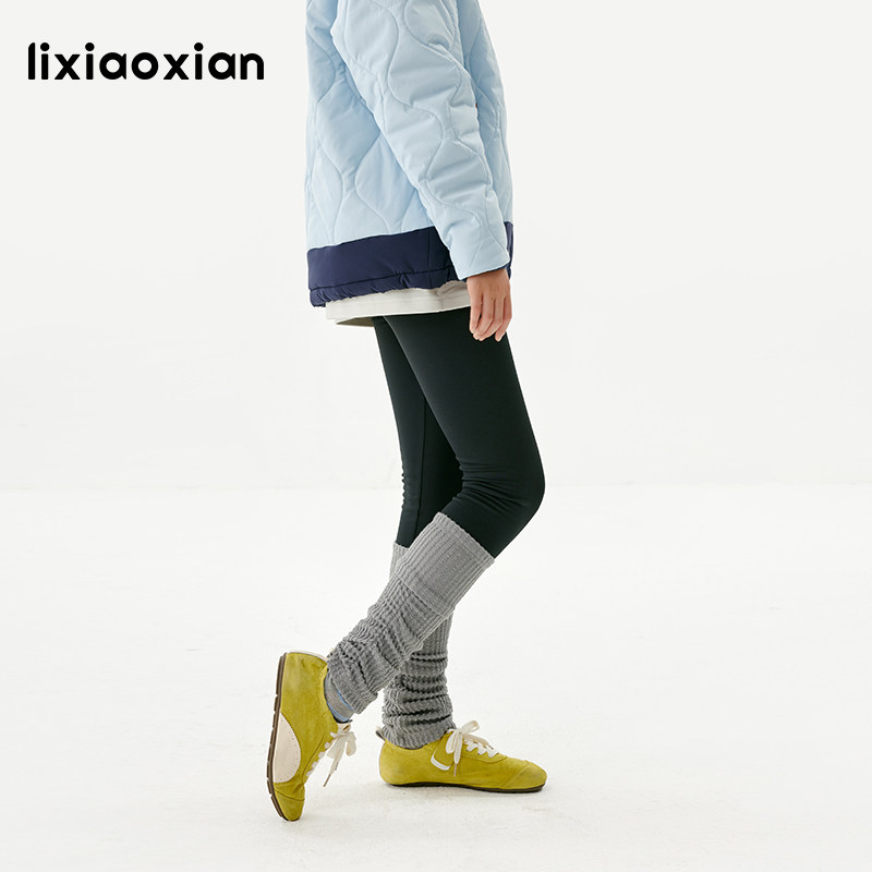 梨小闲原创女童堆堆脚口拼接秋冬款长裤中大童四面高弹运动打底裤,淘宝优惠券,粉丝福利购,淘宝优惠卷