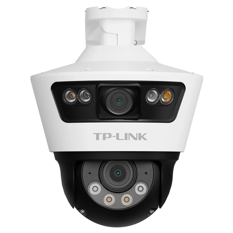 TP-LINK TL-IPC689P-A4 双路400万像素POE室外枪球联动全彩球机 - 图0