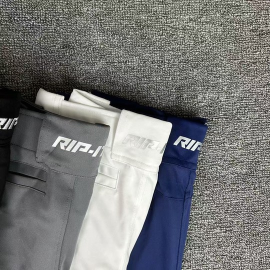 美版专业七分棒球裤比赛训练运动裤男女青少年儿童白灰黑藏青