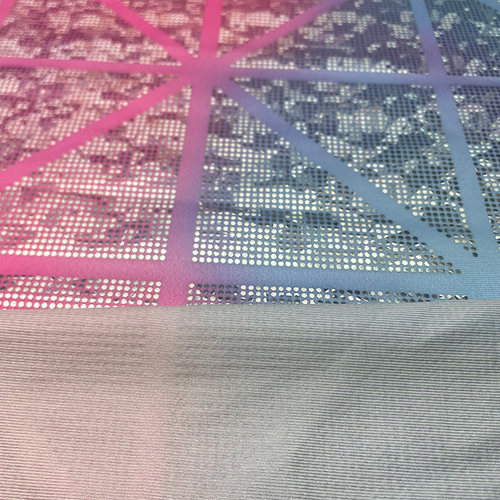 莱卡布烫金布料三角烫金工艺高弹力布四面弹力布料服装内衣内裤布 - 图2