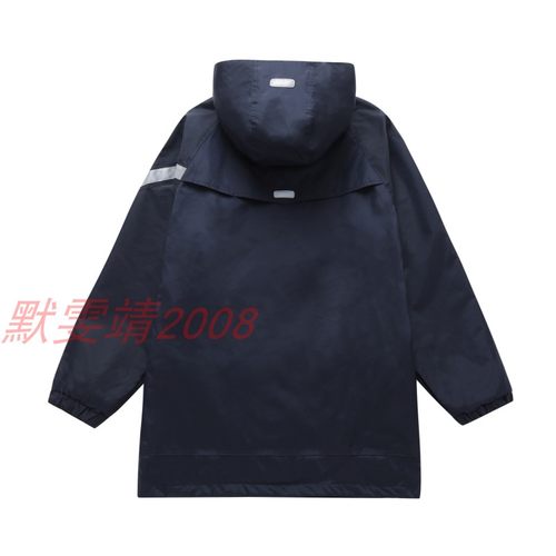 伊顿同款藏青英伦学院儿童加厚冲锋衣男女大童保暖脱卸外套10X011 - 图3