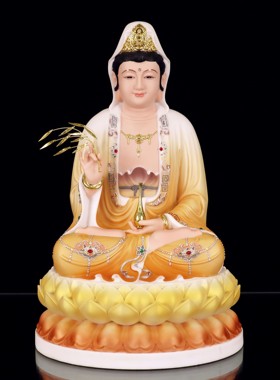 树脂祝福中式家用观音菩萨摆件