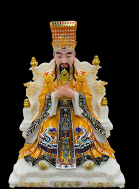 汉白玉彩绘玉皇大帝玉帝王母娘娘神像瑶池圣母佛像堂口居家摆件
