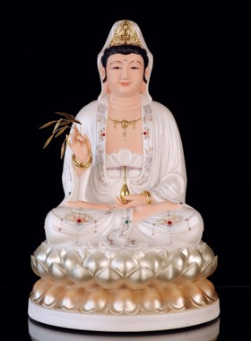 树脂祝福中式家用观音摆件