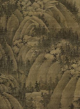 馆藏山水画国画微喷打印画稿装饰