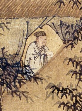 手卷挂画复古画打印装裱画芯范本