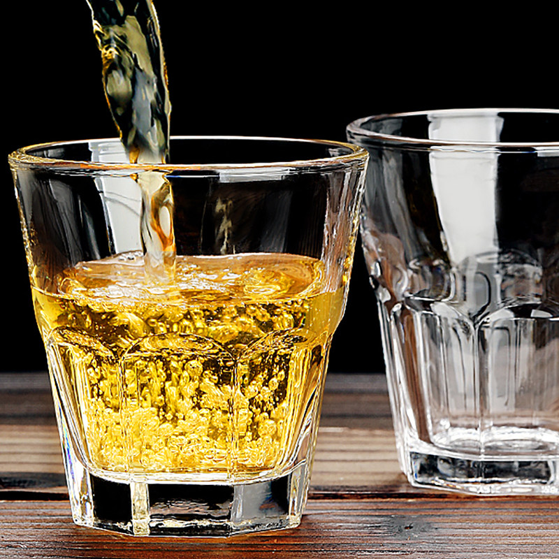 Scybe喜碧洛克玻璃饮品杯180ml6只纯色透明酒杯一口杯家用啤酒杯,淘宝优惠券,粉丝福利购,淘宝优惠卷