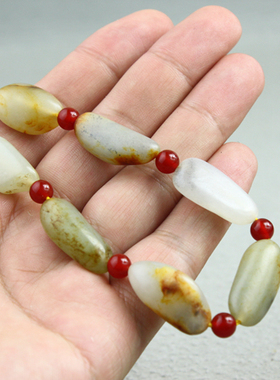 原石手链和田籽料