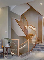 Hon Grun Monarch Light Extravagant Glass Stairway Guardrails integral tempered glass minimalist Railing Loft Window Fence