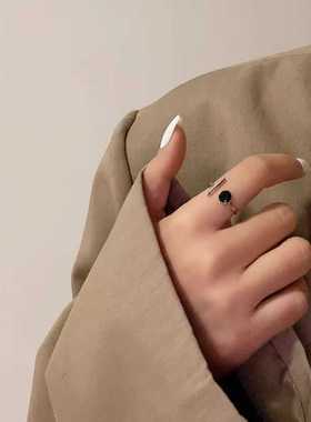 黑白地带新款圆形戒指LIHAO