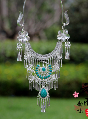 混合材质女百搭苗银项圈项链