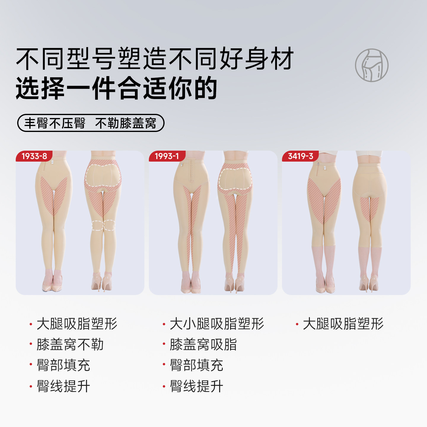 倩美塑身美体裤吸脂抽脂术后专用塑身裤塑形大腿环吸塑身衣下半身,淘宝优惠券,粉丝福利购,淘宝优惠卷