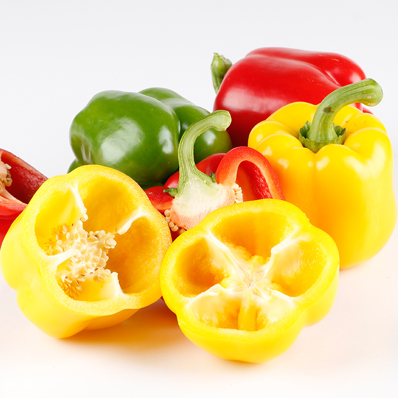 【成都好特蔬】彩椒Bell pepper 500g 红黄彩椒搭配新鲜顺丰包邮 - 图0