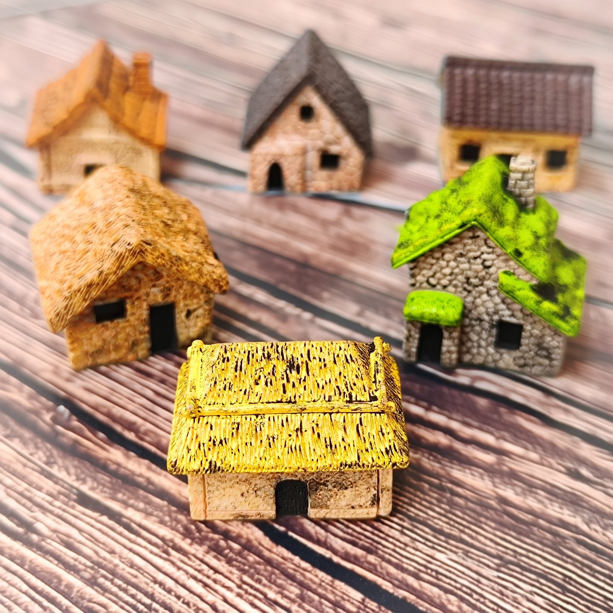 微景观仿真复古乡村茅草房子 旧式房屋 园艺diy造景装饰 桌面摆件,淘宝优惠券,粉丝福利购,淘宝优惠卷