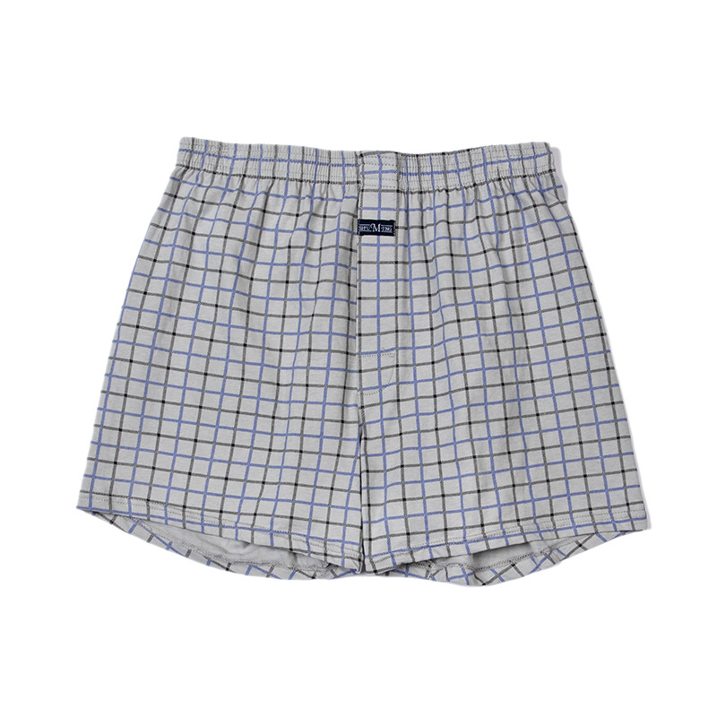 宽松平角裤Mens cotton underwear loose boxer shorts男式内裤 - 图3