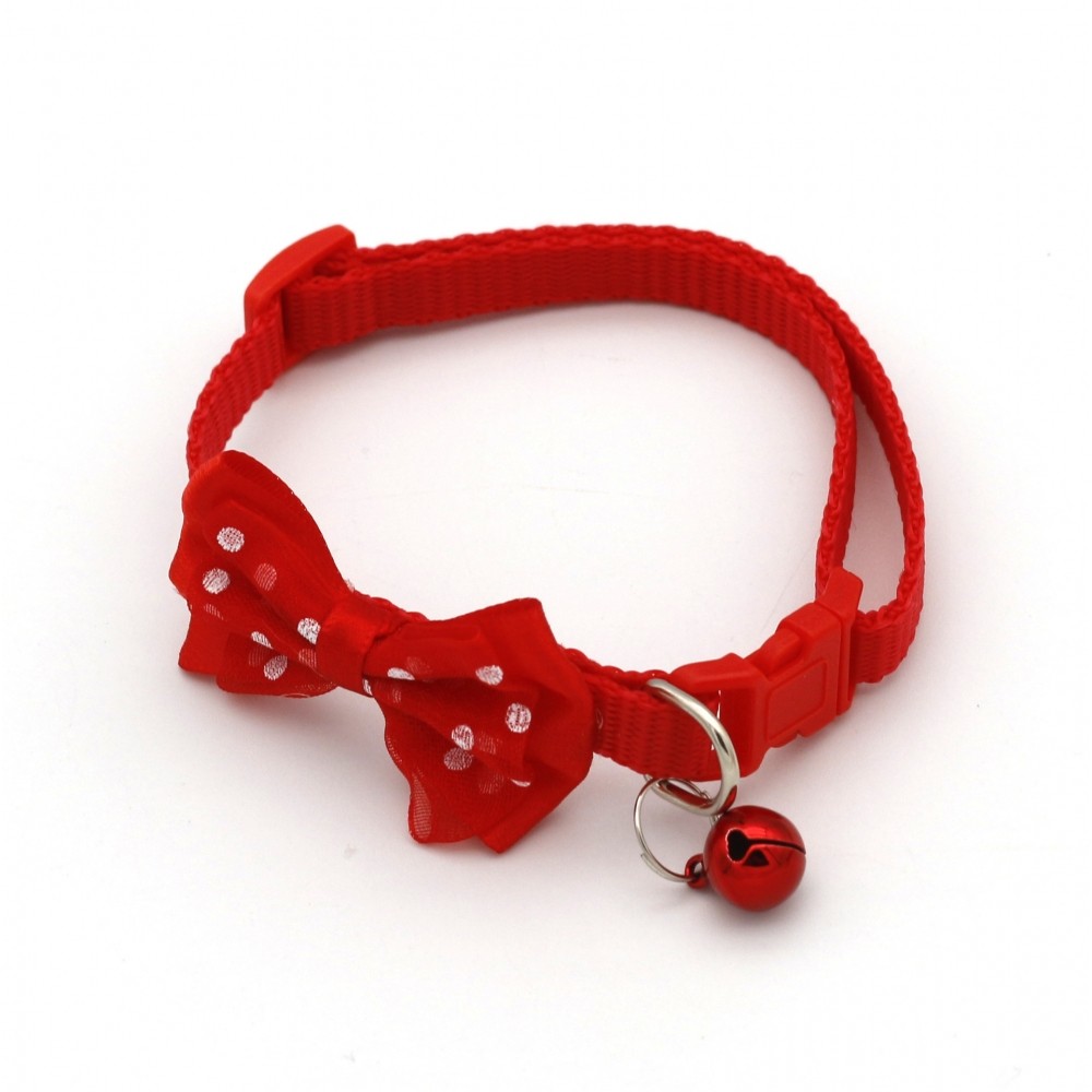 宠物项圈 多色 可选小狗泰迪项圈小猫蝴蝶结项圈 彩色铃铛可调节,淘宝优惠券,粉丝福利购,淘宝优惠卷