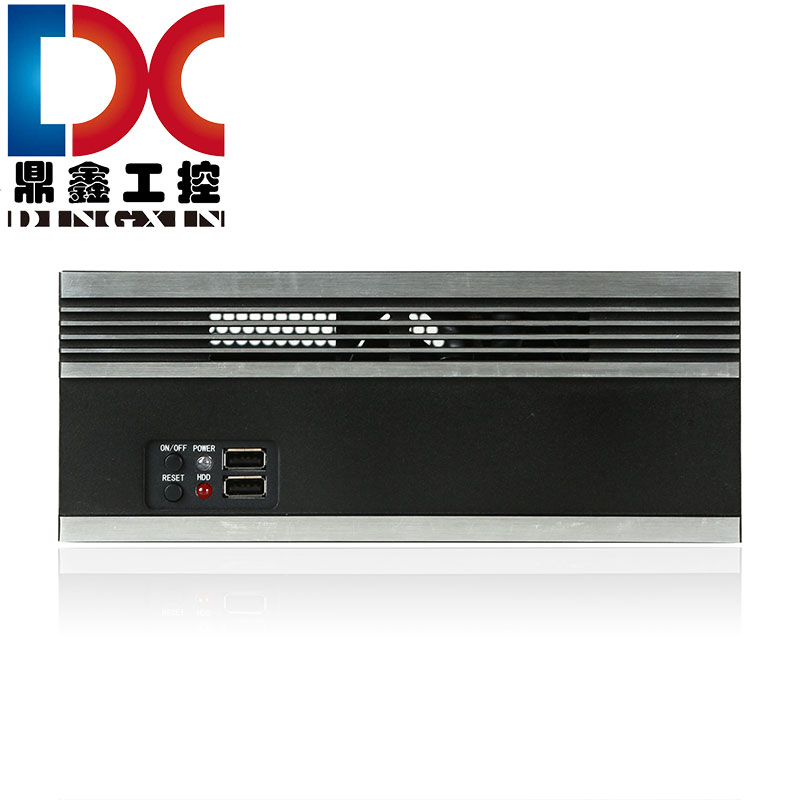 ITX小机箱 MINI铝合金面板全高插卡超厚1.0钢板软路由黑群晖HTPC - 图1