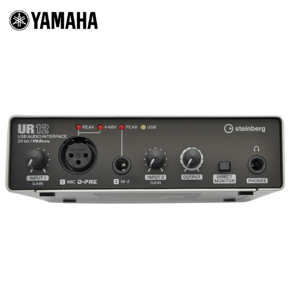 雅马哈 Steinberg UR12 便携式高精度音频接口 专业USB录音声卡 - 图1
