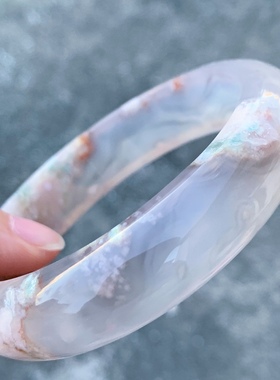 樱花网红百搭风海洋玉髓玛瑙手镯