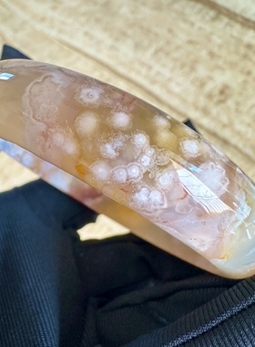 绿色樱花网红百搭风转运玛瑙手镯