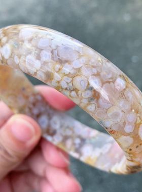 爆米花网红百搭风转运环玛瑙手镯