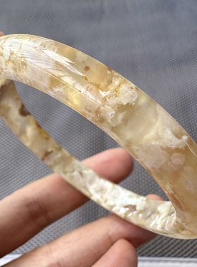 天然樱花玛瑙韩版粉色礼物手镯