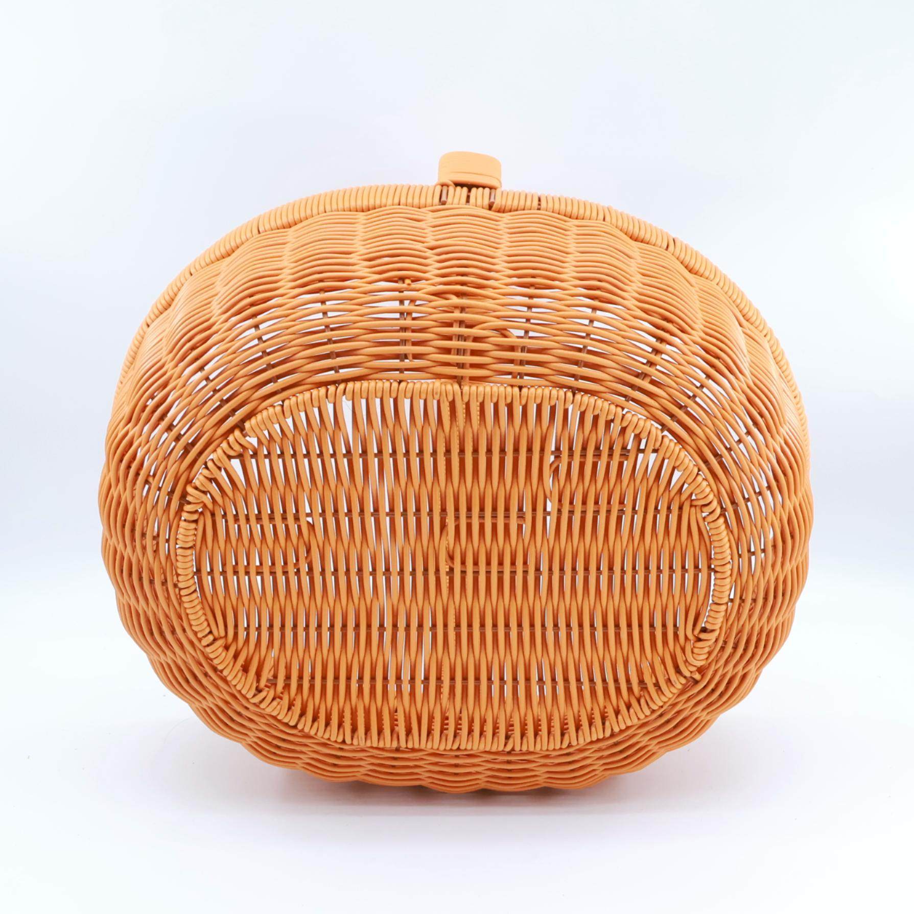 椭圆形加长手提水果篮野餐手工仿藤编织居家鸡蛋收纳买菜篮采摘框,淘宝优惠券,粉丝福利购,淘宝优惠卷