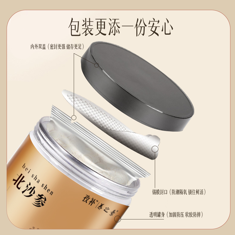 云南白药旗舰店北沙参官方正品搭莲子山药茯苓无花果芡实枸杞黄芪 - 图3
