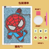 Детские мультяшные наклейки, фоторамка, Марвел, DIY, инкрустировано бриллиантами