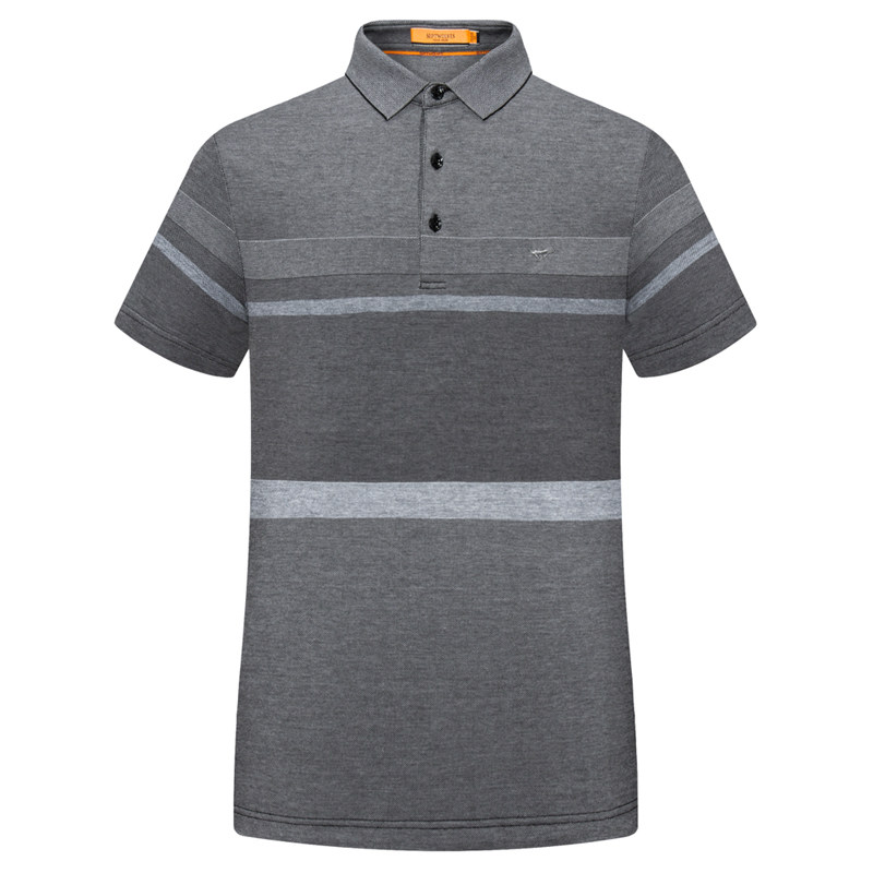 七匹狼短袖新品休闲翻领丝光polo衫 七匹狼T恤