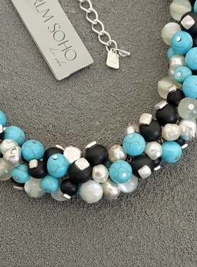 拉睦RLM SOHO多色串珠设计师腔调森女文艺范度假摄影舞台秀场项链