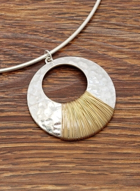 西洋欧美风设计师腔调森女文艺范手工绕丝小众潮人别致个性项圈