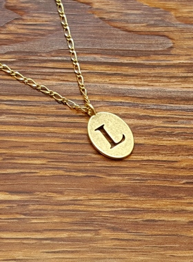 欧美字母百搭小项链男女同款