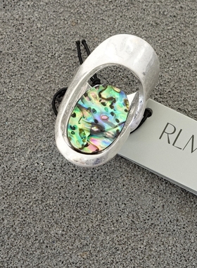 拉睦RLM SOHO幻彩鲍贝母贝设计师腔调森女文艺范度假摄影潮戒指环