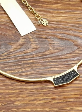 欧美巴洛克时尚几何青春文艺范简洁百搭复古森女vintage项圈项链