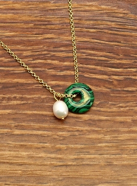 欧美风天然珍珠小清新森女文艺范简洁百搭小项链锁骨链